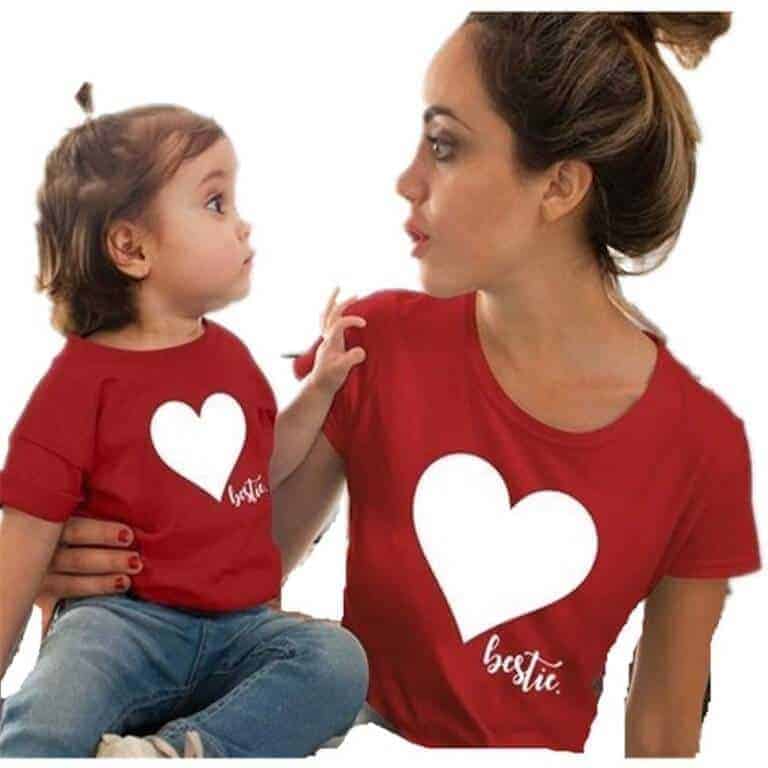 Camiseta corazon mama e hija