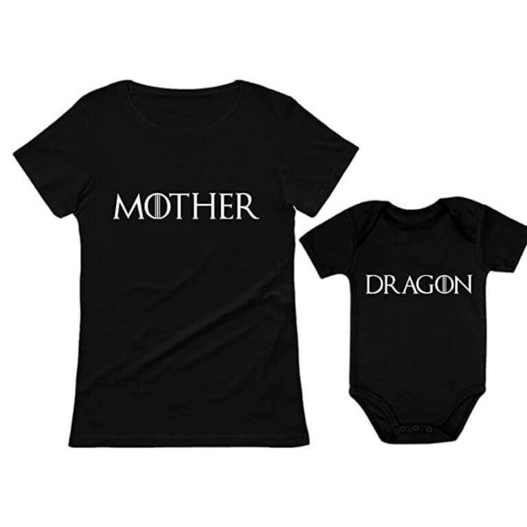 camiseta madre de dragones e hijo