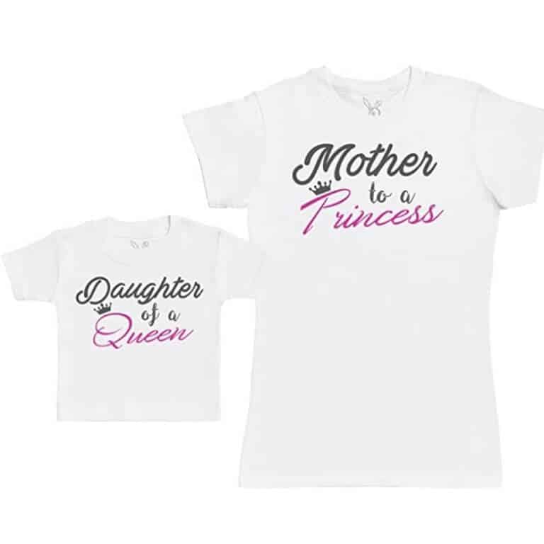 camisetas madre e hija princesa y reina