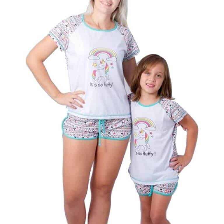 pijamas iguales mama e hija unicornios